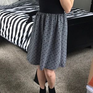 Black and white skirt